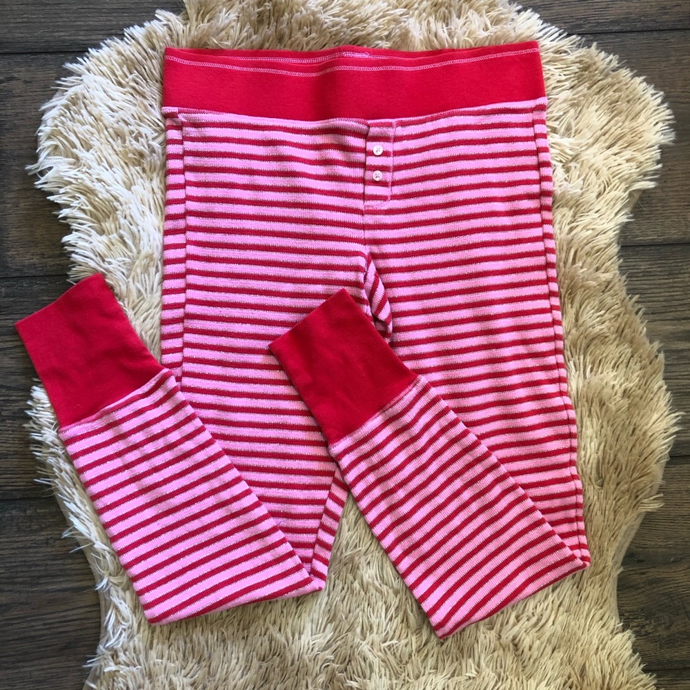 Victoria’s Secret Thermal Sparkly Striped Leggings